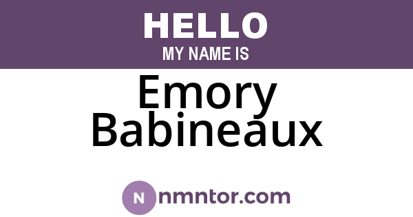 Emory Babineaux