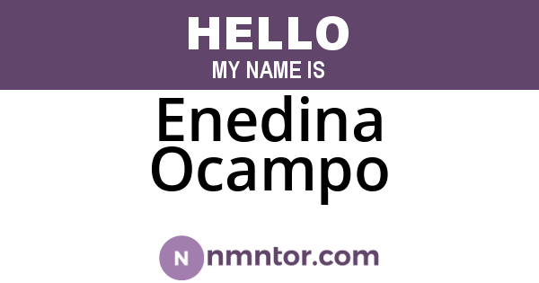Enedina Ocampo