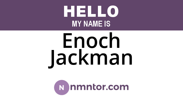Enoch Jackman