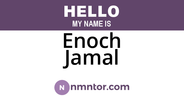 Enoch Jamal