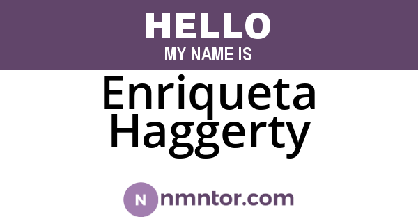 Enriqueta Haggerty