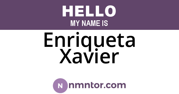 Enriqueta Xavier