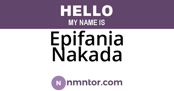Epifania Nakada