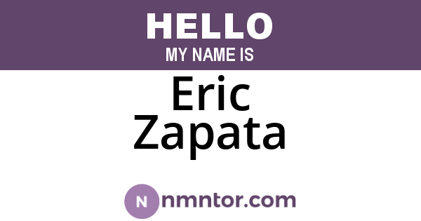 Eric Zapata