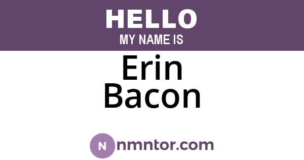 Erin Bacon