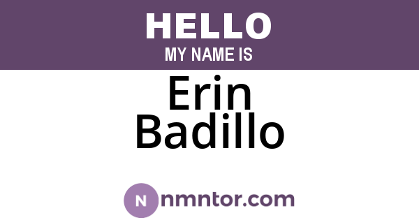Erin Badillo