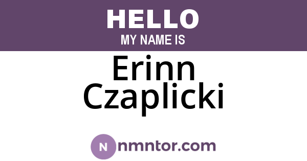 Erinn Czaplicki