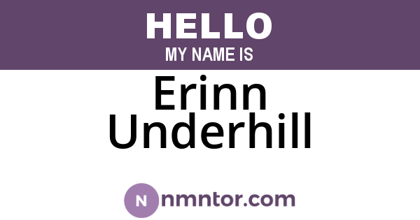 Erinn Underhill