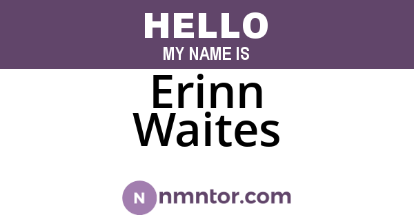 Erinn Waites