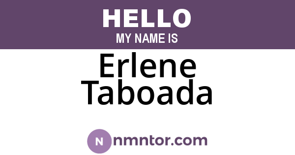 Erlene Taboada