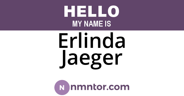 Erlinda Jaeger
