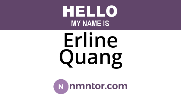 Erline Quang