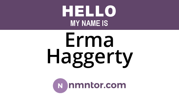 Erma Haggerty