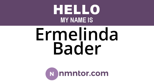 Ermelinda Bader