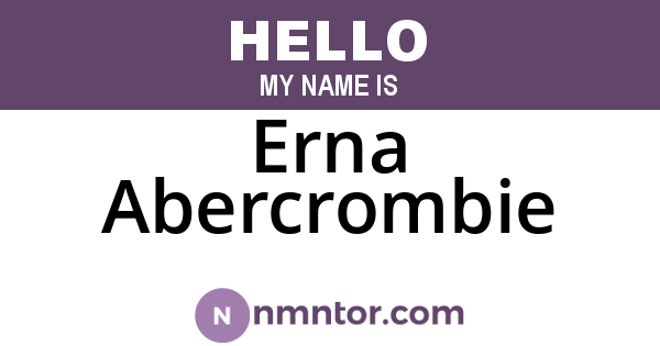 Erna Abercrombie