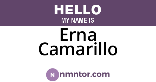 Erna Camarillo