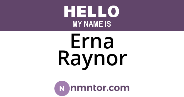 Erna Raynor