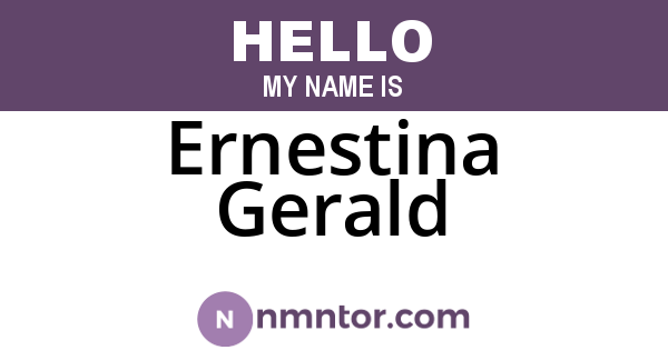 Ernestina Gerald