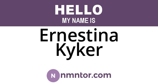 Ernestina Kyker
