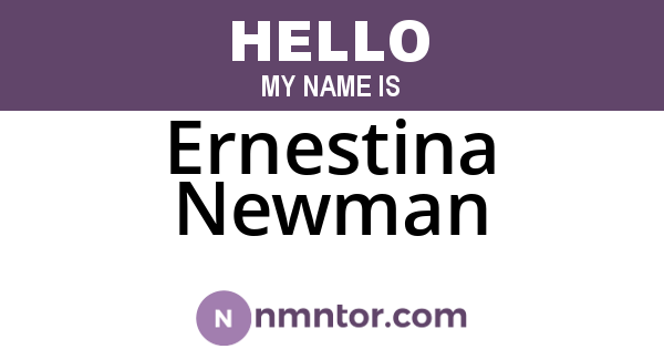Ernestina Newman