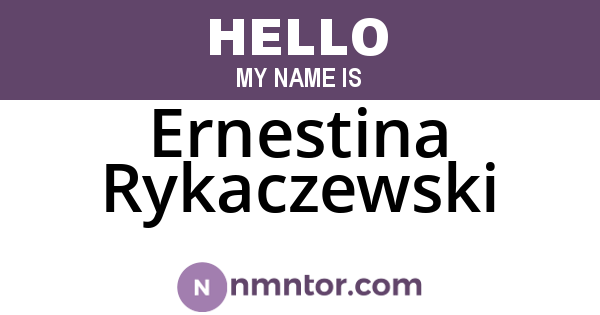Ernestina Rykaczewski