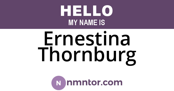 Ernestina Thornburg