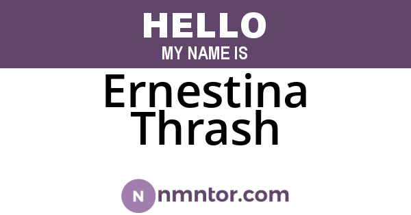 Ernestina Thrash