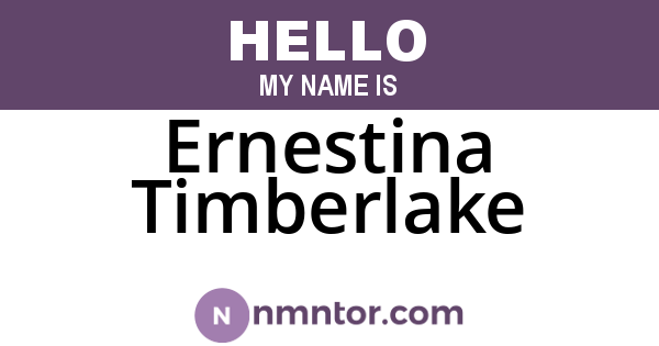 Ernestina Timberlake