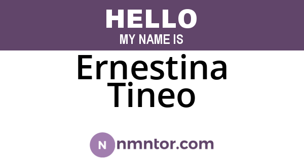 Ernestina Tineo