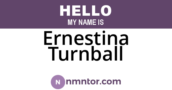 Ernestina Turnball