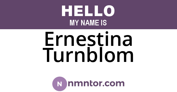 Ernestina Turnblom