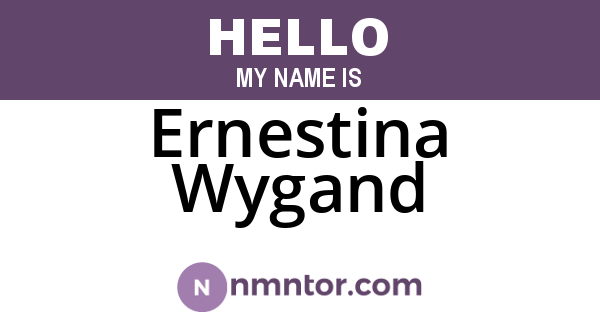 Ernestina Wygand