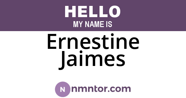 Ernestine Jaimes