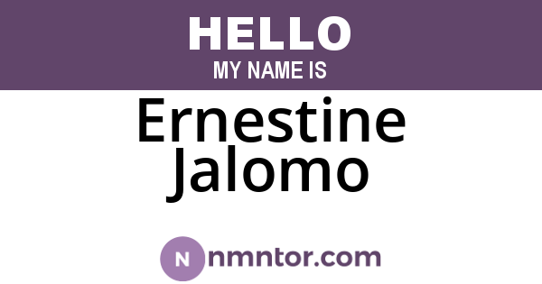 Ernestine Jalomo