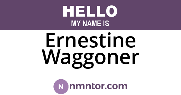 Ernestine Waggoner