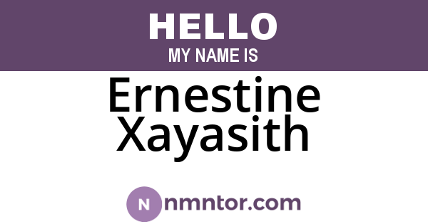 Ernestine Xayasith
