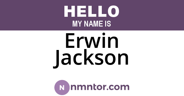 Erwin Jackson