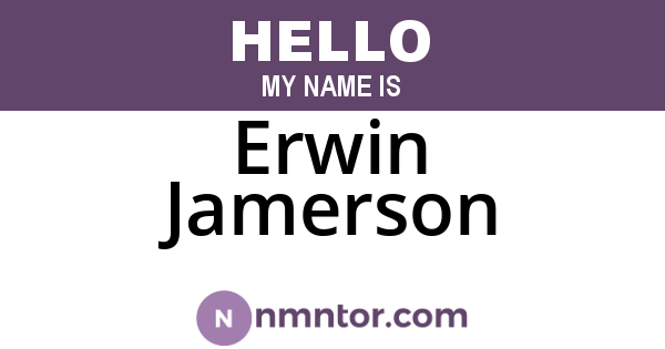 Erwin Jamerson