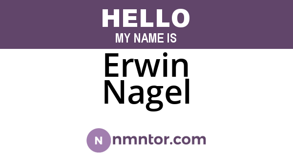 Erwin Nagel