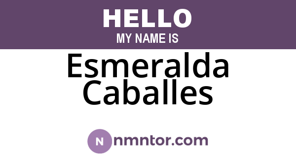 Esmeralda Caballes