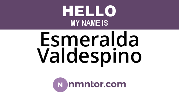 Esmeralda Valdespino