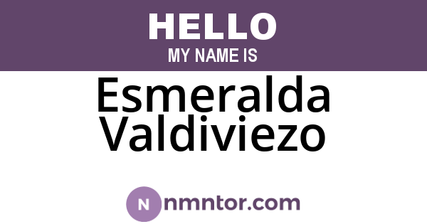 Esmeralda Valdiviezo