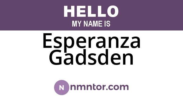 Esperanza Gadsden