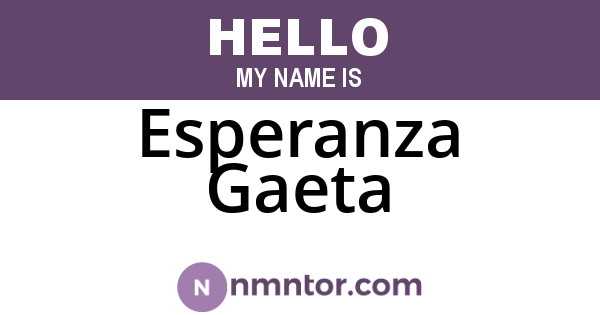 Esperanza Gaeta