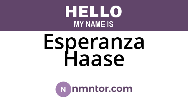 Esperanza Haase