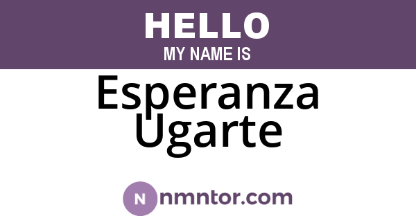 Esperanza Ugarte