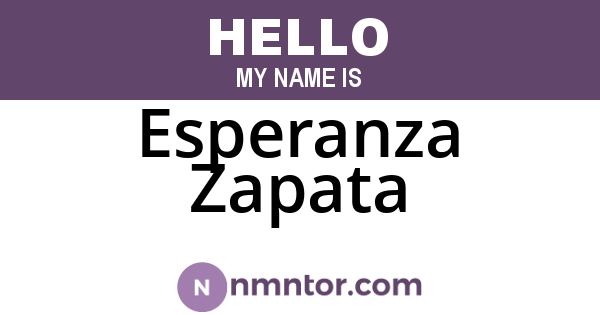 Esperanza Zapata