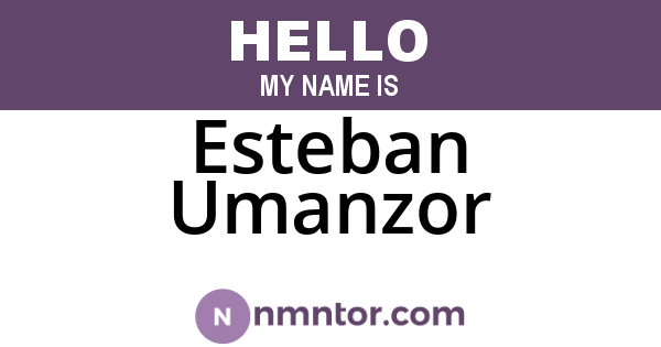 Esteban Umanzor