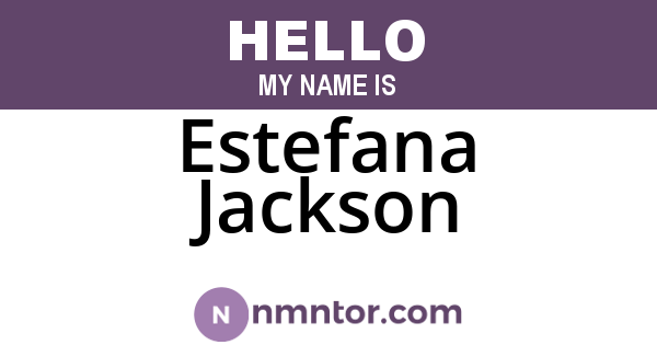 Estefana Jackson