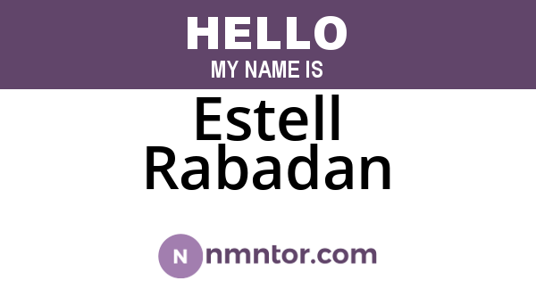 Estell Rabadan